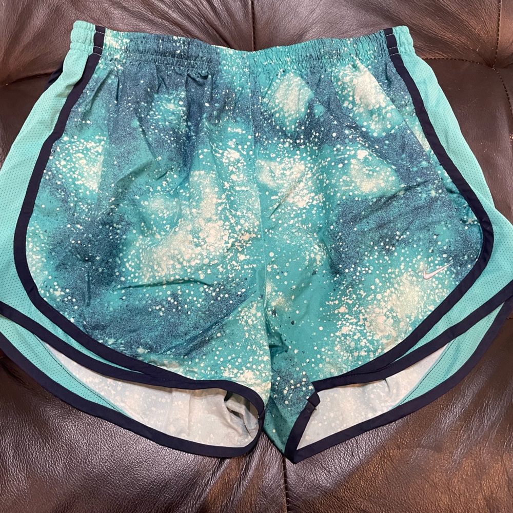 Nike Tempo Running Shorts - Blue/White Splatter